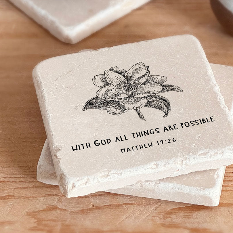 595 | Matthew 19:26 - Twelve Stone Art