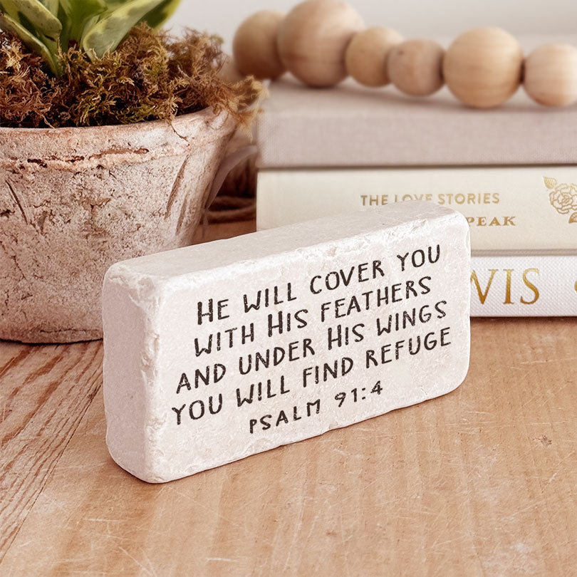 522 | Psalm 91:4 - Twelve Stone Art