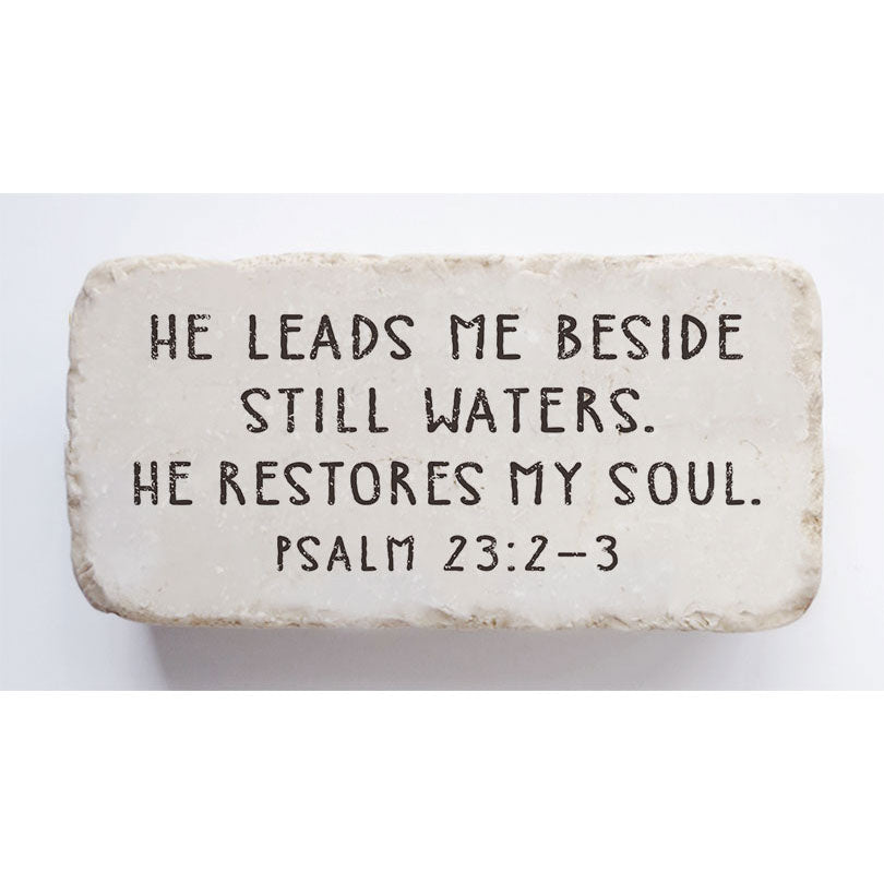 569N | Psalm 23:2-3 - Twelve Stone Art