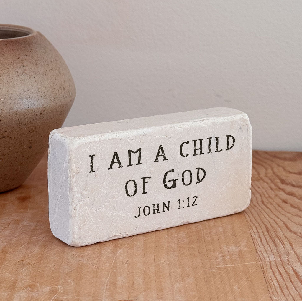 578N | John 1:12 - I am a child of God (Natural) - Twelve Stone Art