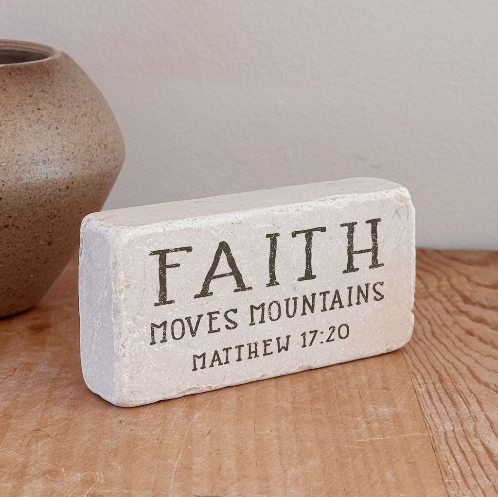 617 | Matthew 17:20 - Faith moves mountains - Twelve Stone Art
