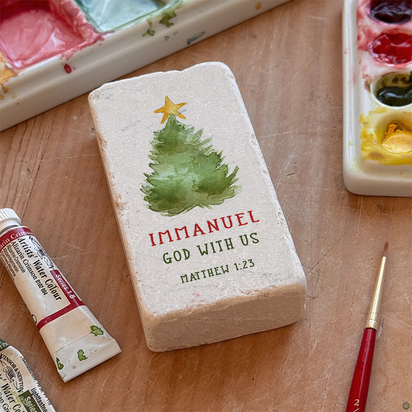 726 | Matthew 1:23 - Christmas Tree - Twelve Stone Art