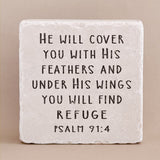 522 | Psalm 91:4 - Twelve Stone Art