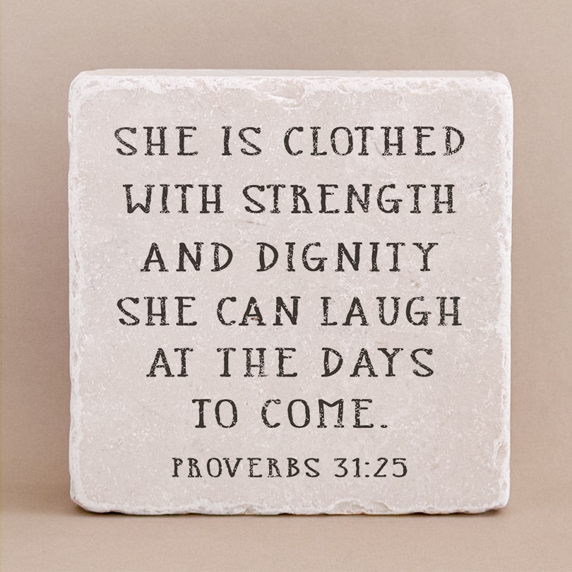 546N | Proverbs 31:25 - Twelve Stone Art