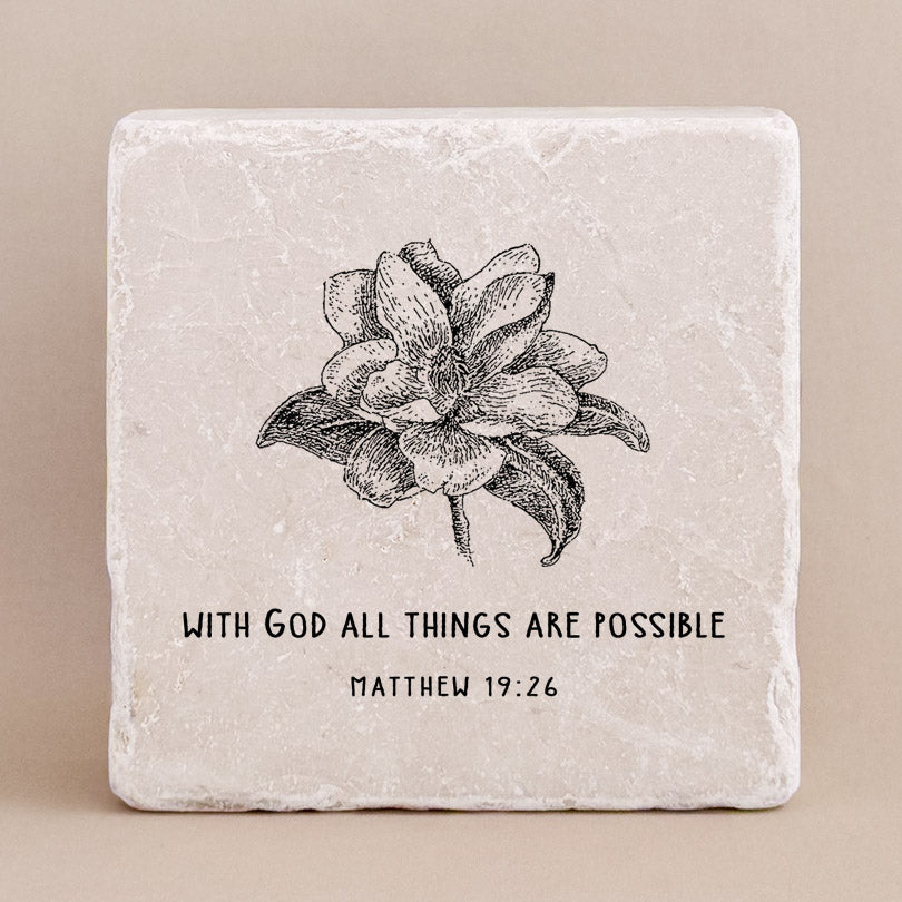 595 | Matthew 19:26 - Twelve Stone Art