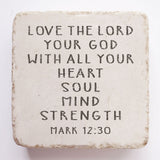 597 | Mark 12:30 - Twelve Stone Art