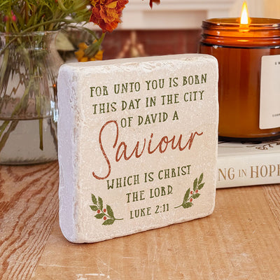 671 | Luke 2:11 - Saviour - Twelve Stone Art