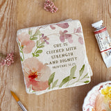 680 | Proverbs 31:25 - Twelve Stone Art
