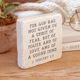 698 | 2 Timothy 1:7 - Twelve Stone Art