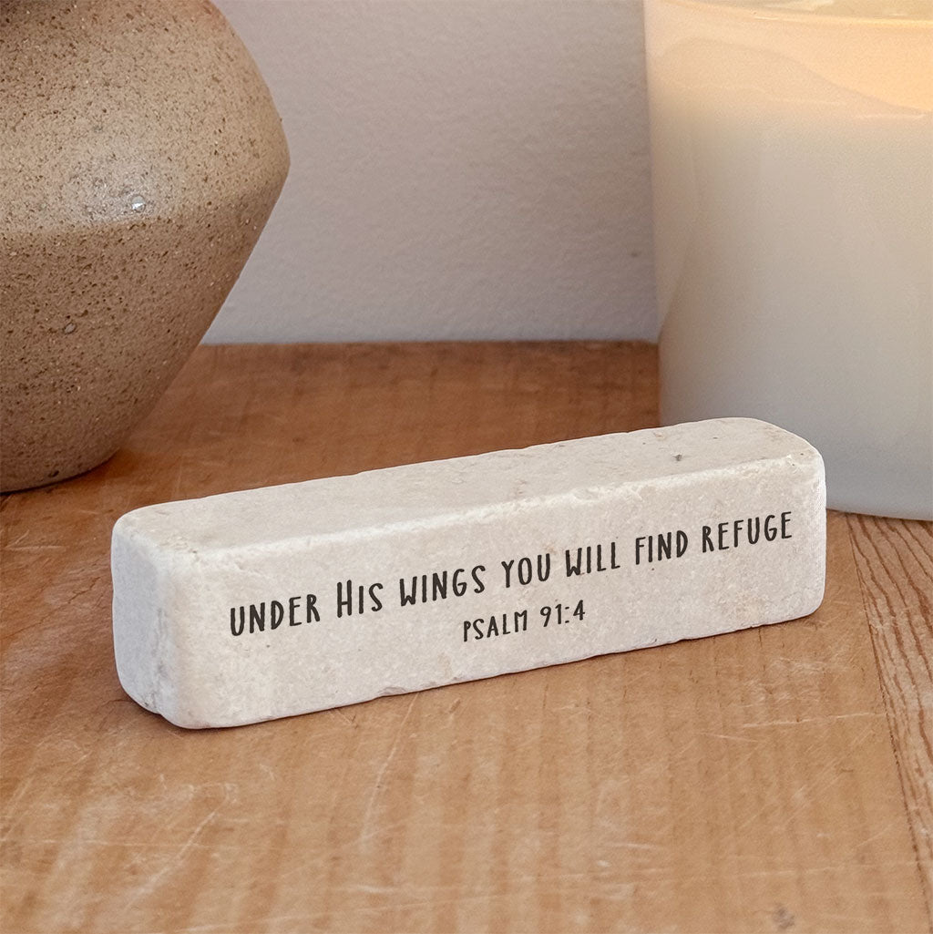 522 | Psalm 91:4 - Twelve Stone Art