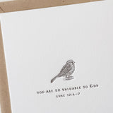 Bird | Luke 12:6-7 - Twelve Stone Art