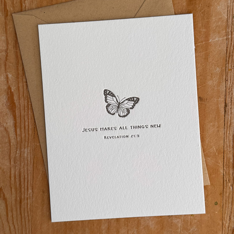 Butterfly | Revelation 21:5 - Twelve Stone Art