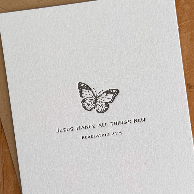 Butterfly | Revelation 21:5 - Twelve Stone Art