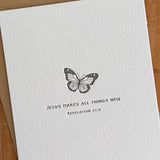 Butterfly | Revelation 21:5 - Twelve Stone Art