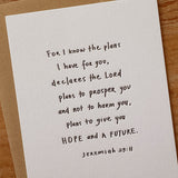 Jeremiah 29:11 - Twelve Stone Art