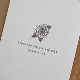Rose | Jeremiah 31:3 - Twelve Stone Art