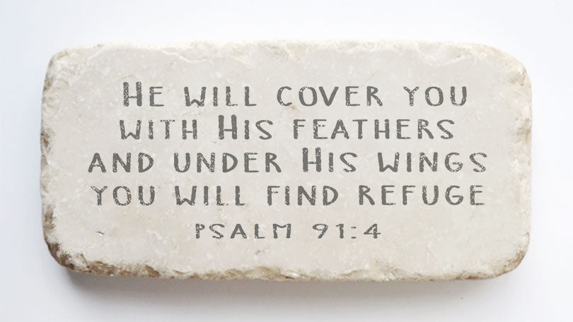 522 | Psalm 91:4 - Twelve Stone Art