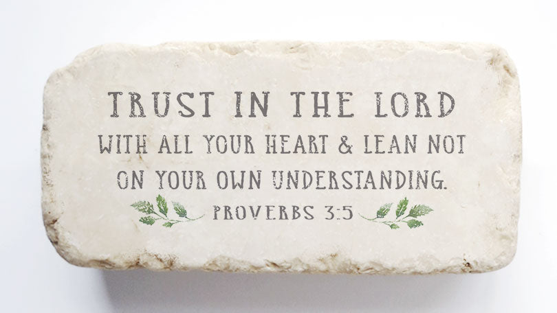 551 | Proverbs 3:5 - Twelve Stone Art