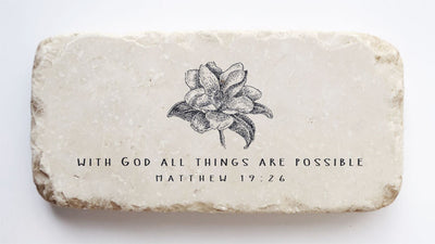 595 | Matthew 19:26 - Twelve Stone Art
