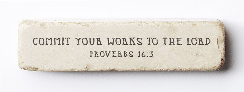 558 | Proverbs 16:3 - Twelve Stone Art